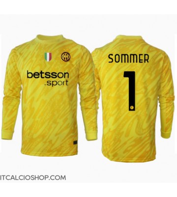 Inter Milan Yann Sommer #1 Portiere Seconda Maglia 2024-25 Manica Lunga